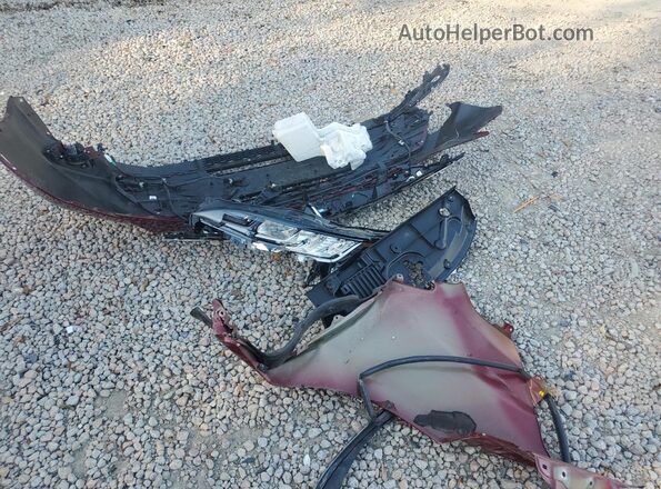 5TDYRKEC2NS126887 2022 TOYOTA LE Burgundy VIN կոդի պիտակի տեսք
