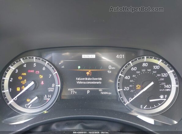 5TDYZRAH9LS016314 2020 TOYOTA LIMITED Gray Vista de los asientos traseros