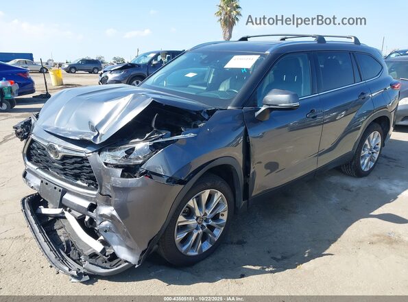 5TDYZRAH9LS016314 2020 TOYOTA LIMITED Gray Vista tres cuartos delantera izquierda