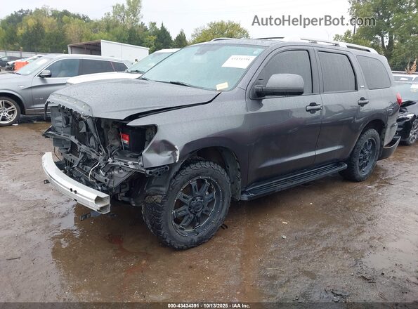 5TDZY5G12JS069833 2018 TOYOTA SEQUOIA Gray Przód lewy