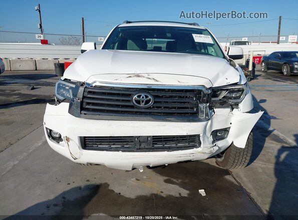 5TDZY5G15JS070636 2018 TOYOTA SEQUOIA White Vista del cuadro de instrumentos