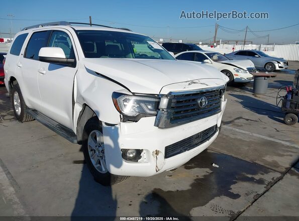 5TDZY5G15JS070636 2018 TOYOTA SEQUOIA White Vista frontal