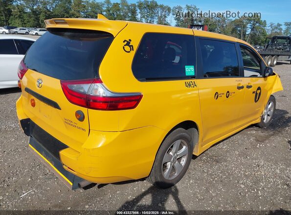 5TDZZ3DC4LS055751 2020 TOYOTA SIENNA Yellow Задня права чверть
