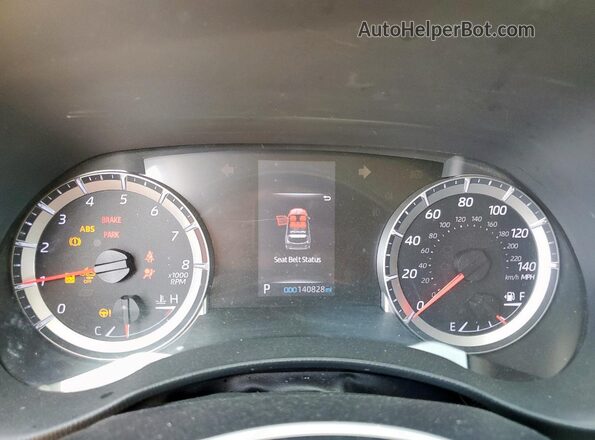 5TDZZRAH9LS002014 2020 TOYOTA HIGHLANDER White Instrument cluster view