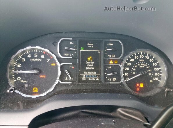 5TFEY5F10MX287848 2021 TOYOTA TUNDRA Серый Вид щитка приборов