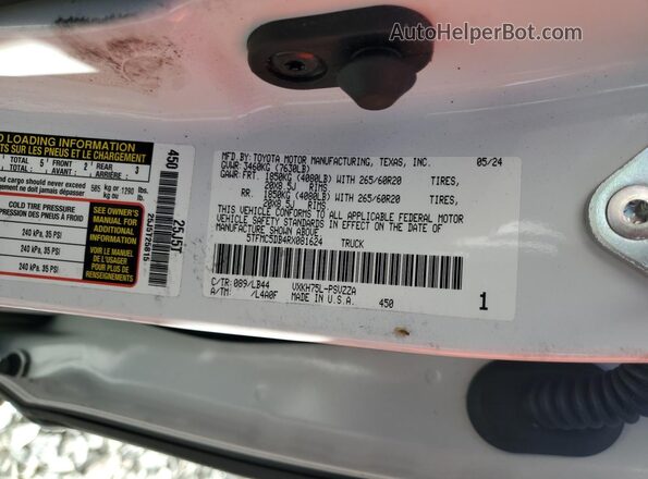 5TFMC5DB4RX081624 2024 TOYOTA TUNDRA White 