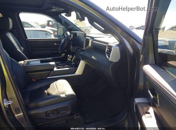 5TFNC5DB1PX033094 2023 TOYOTA TUNDRA HYBRID Gray წინა სალონის ხედი