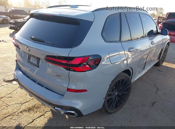 5UX13EU00R9S78326 2024 BMW X5 Gray Задня права чверть