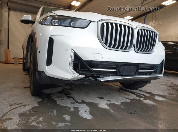 5UX13EU09R9T47935 2024 BMW X5 White Դիմացի տեսք