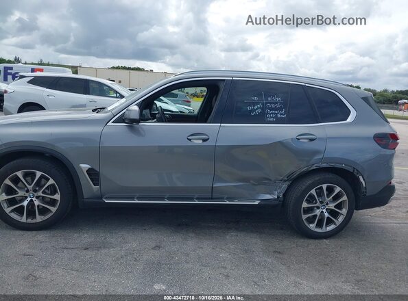 5UX23EU03S9Z43388 2025 BMW X5 Gray Widok wnętrza 360 stopni