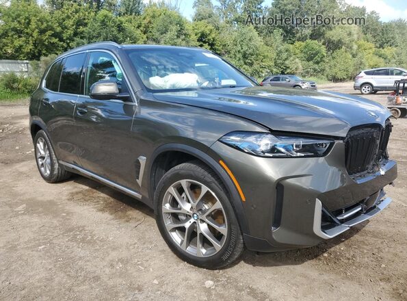 5UX23EU09S9Z76993 2025 BMW X5 Зеленый Передняя правая четверть