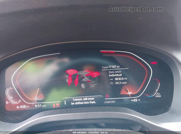 5UX2V1C03L9B47300 2020 BMW X4 White Widok tylnych siedzeń
