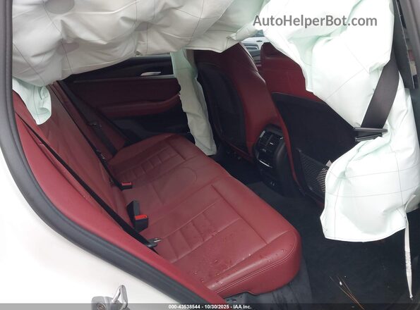 5UX2V1C03L9B47300 2020 BMW X4 White Widok naklejki z numerem VIN