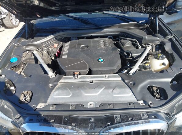 5UX2V1C04L9C56655 2020 BMW X4 Black Widok z tyłu