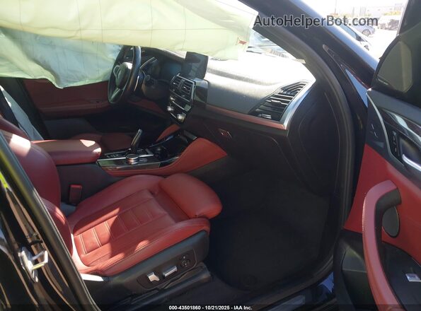 5UX2V1C04L9C56655 2020 BMW X4 Black Widok wnętrza z przodu