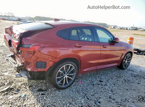 5UX2V1C05M9G24200 2021 BMW X4 Red Rear right