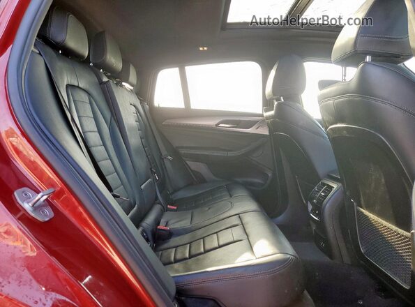 5UX2V1C05M9G24200 2021 BMW X4 Red Rear interior view