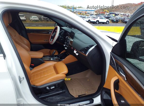 5UX2V1C08L9B34705 2020 BMW X4 White Սալոնի դիմացի տեսք