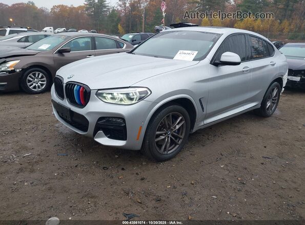 5UX2V5C06M9E04474 2021 BMW X4 Silver Przód lewy