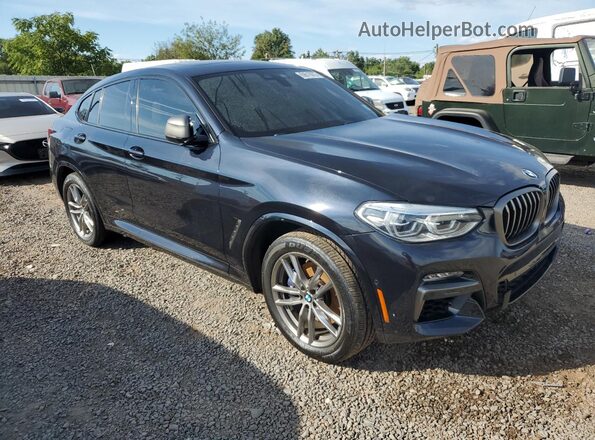 5UX2V5C08M9F46681 2021 BMW X4 Blue Przód prawy
