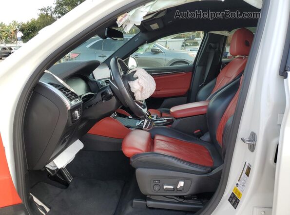5UX2V5C09LLE69398 2020 BMW X4 White Front interior view