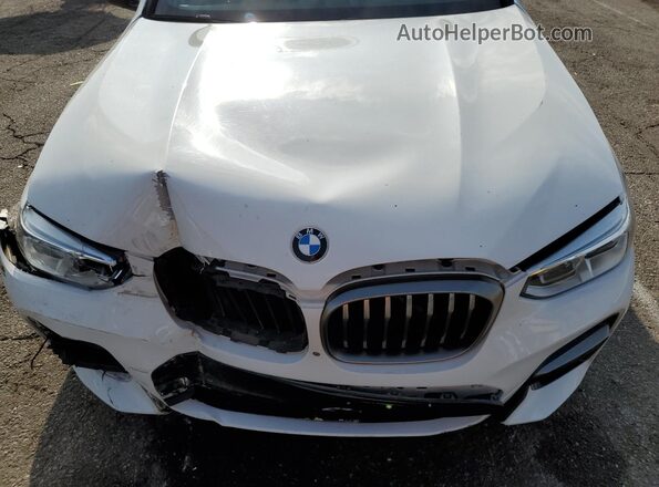 5UX2V5C09LLE69398 2020 BMW X4 White Engine compartment view