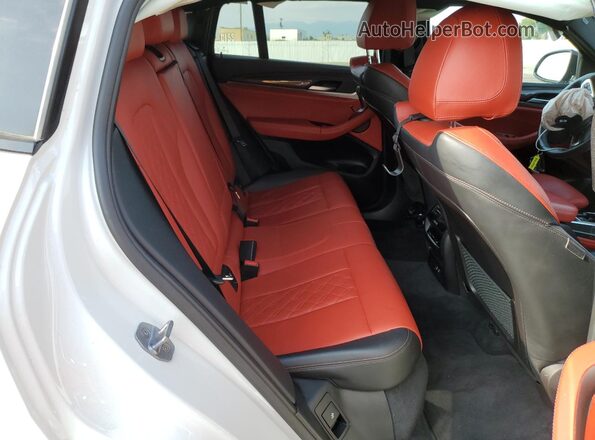 5UX2V5C09LLE69398 2020 BMW X4 White Rear interior view