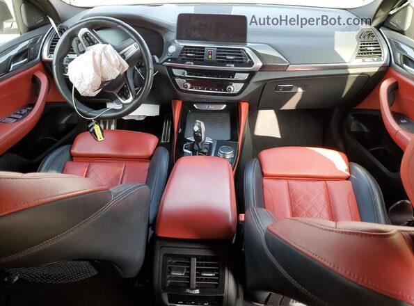 5UX2V5C09LLE69398 2020 BMW X4 White Dashboard view