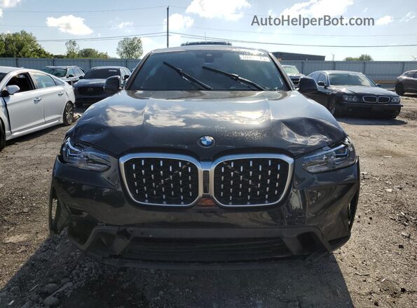 5UX33DT00R9U38452 2024 BMW X4 Черный Вид спереди