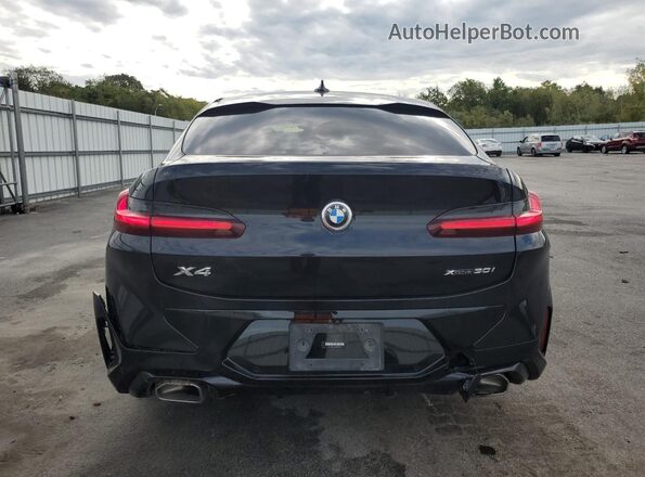 5UX33DT02N9K83767 2022 BMW X4 Black უკანა ხედი