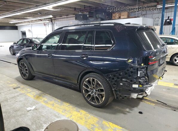 5UX33EM09R9U78808 2024 BMW X7 Синий Задняя левая четверть