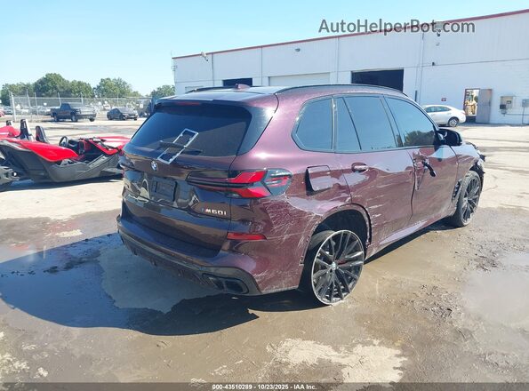 5UX33EU00S9Y49781 2025 BMW X5 Maroon 
