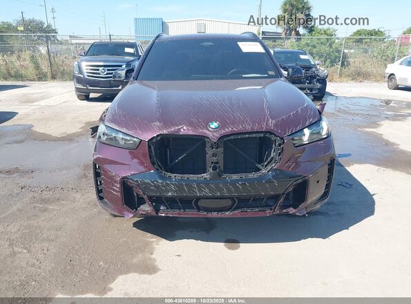 5UX33EU00S9Y49781 2025 BMW X5 Maroon 