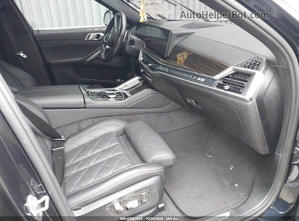 5UX33EX00R9V06829 2024 BMW X6 Blue Front interior view