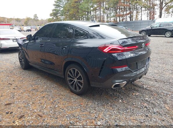 5UX33EX00R9V06829 2024 BMW X6 Blue Rear left