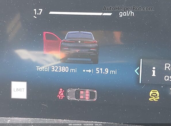 5UX33EX02S9W72761 2025 BMW X6 Gray 