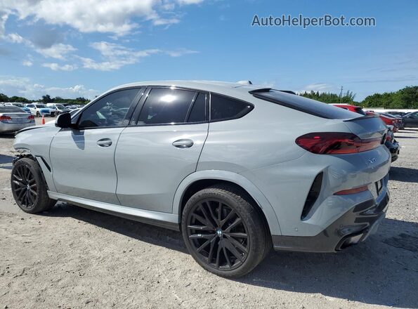 5UX33EX09R9T32078 2024 BMW X6 Gray Задня ліва чверть