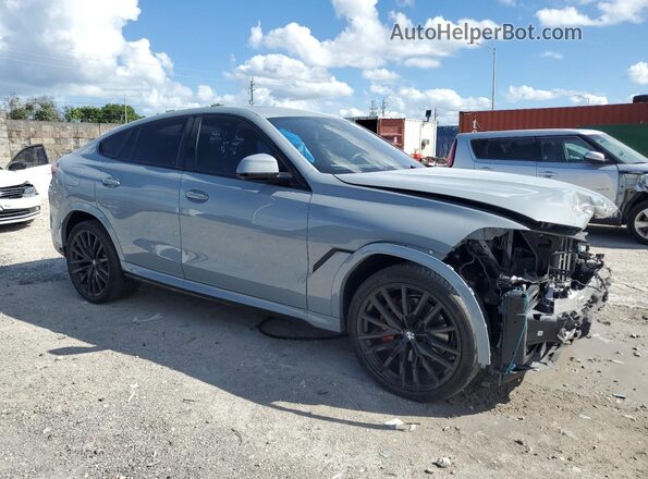 5UX33EX09R9T32078 2024 BMW X6 Gray Передня права чверть