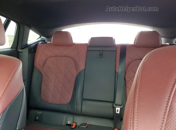 5UX33EX09R9T32078 2024 BMW X6 Gray Вид задніх сидінь