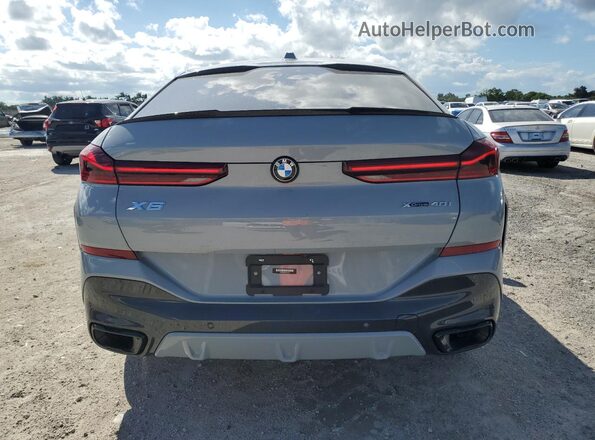 5UX33EX09R9T32078 2024 BMW X6 Gray Вид ззаду
