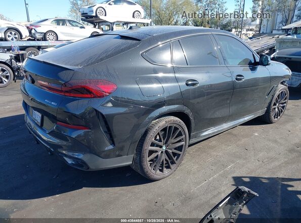 5UX33EX0XS9Y40842 2025 BMW X6 Черный Задняя правая четверть