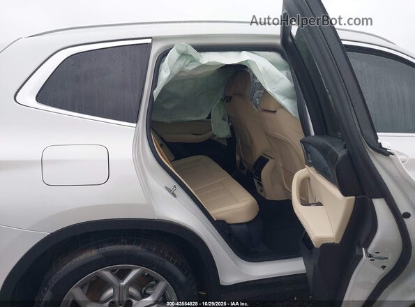 5UX43DP00N9M09624 2022 BMW X3 White Widok naklejki z numerem VIN