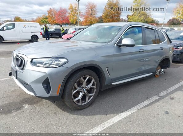 5UX43DP00P9S22726 2023 BMW X3 Gray Передня ліва чверть