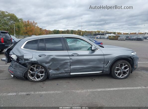 5UX43DP00P9S22726 2023 BMW X3 Gray Вид спереду
