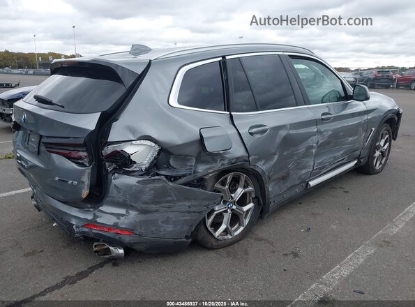 5UX43DP00P9S22726 2023 BMW X3 Gray Задня права чверть