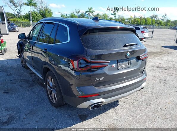 5UX43DP05P9S11172 2023 BMW X3 Black უკანა მარცხენა