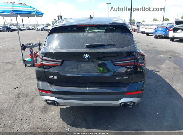 5UX43DP08N9J95188 2022 BMW X3 Black 