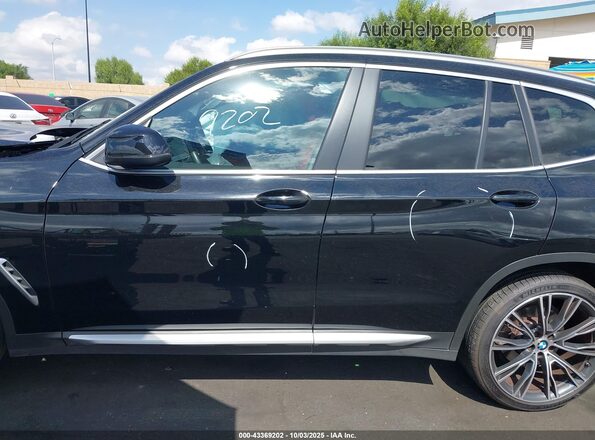 5UX43DP08N9J95188 2022 BMW X3 Black 