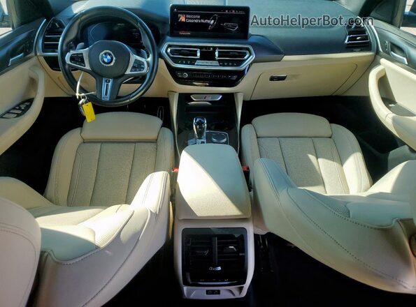 5UX43DT03N9L49652 2022 BMW X4 Серый Вид панели приборов