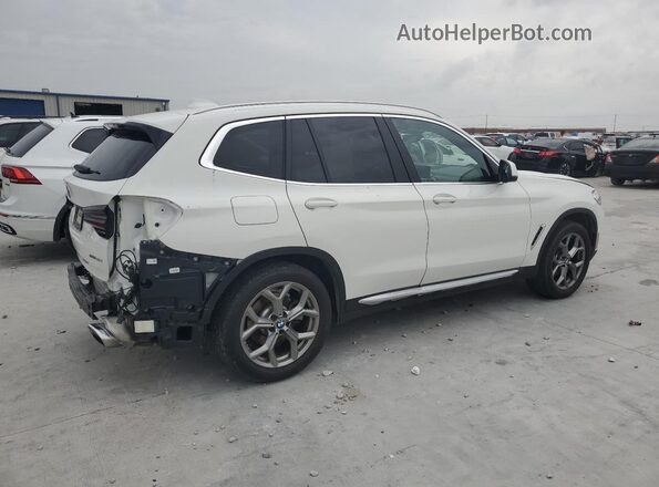 5UX53DP01N9J50324 2022 BMW X3 White Trasero derecho